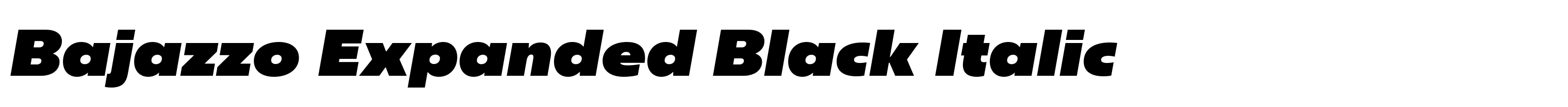 Bajazzo Expanded Black Italic